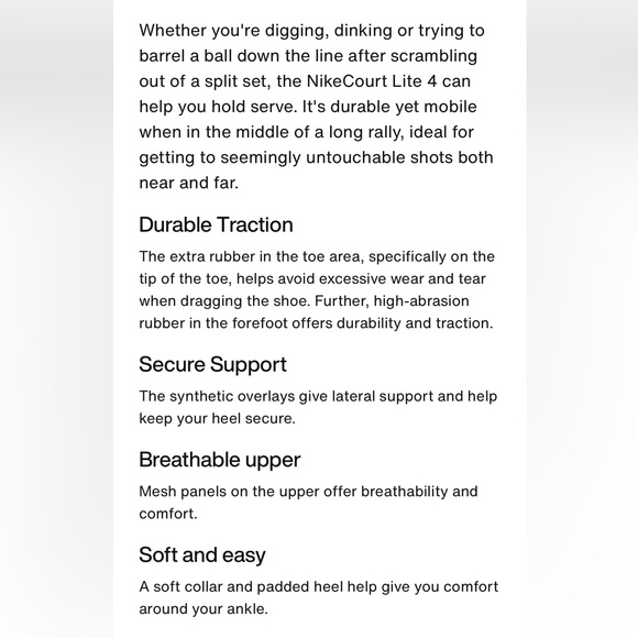 Nike Court Lite 4 Women’s Tennis Sneakers - Size W 8.5 - Picture 16 of 16